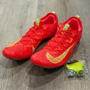 Nike Zoom Superfly Elite 2 Sprint Spikes Mens 11 Crimson Track Shoes FZ9662-600